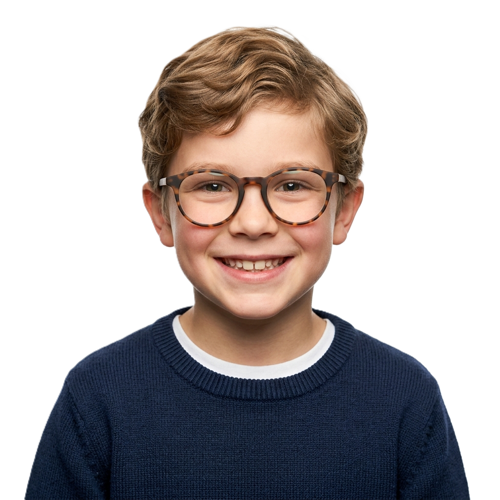 Kid with glasses